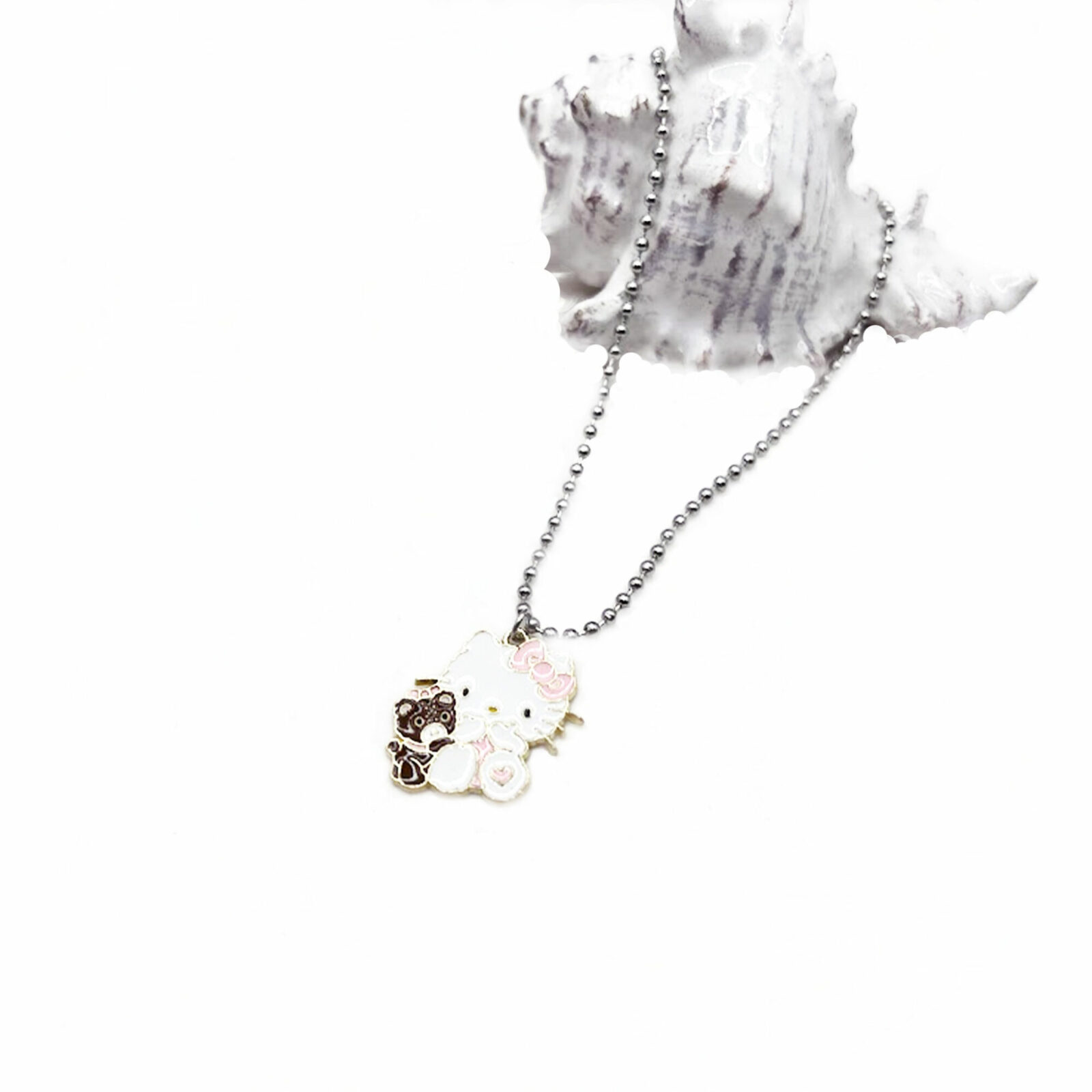 Hello Kitty and Bear Necklace