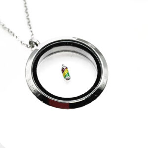 Alternative view of Barber Pole Floating Charm
