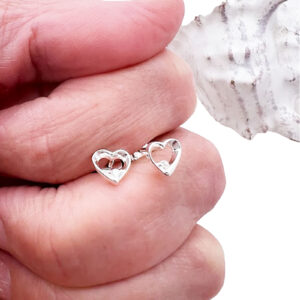 Heart CZ Earrings