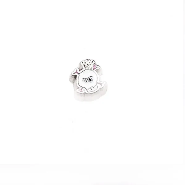 Pretty Skull Floating Charm