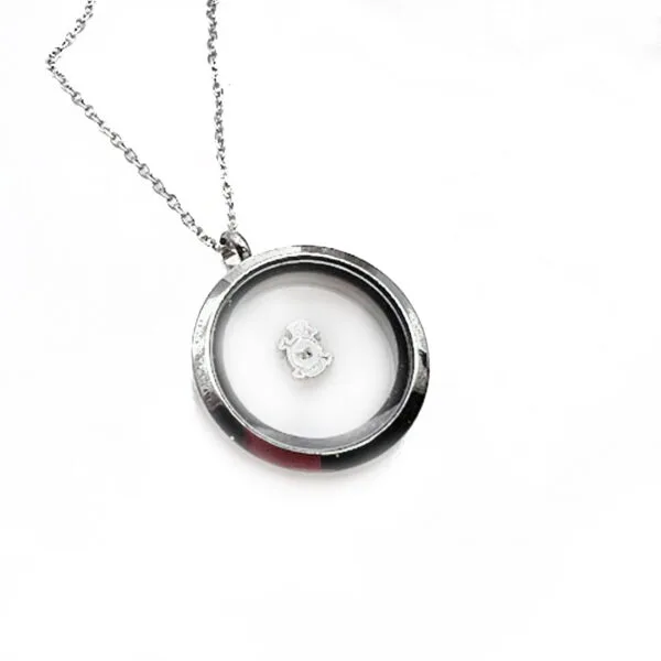 Pretty Skull Floating Charm