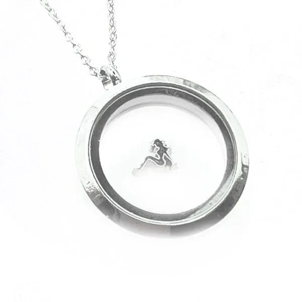 Trucker Lady Floating Charm