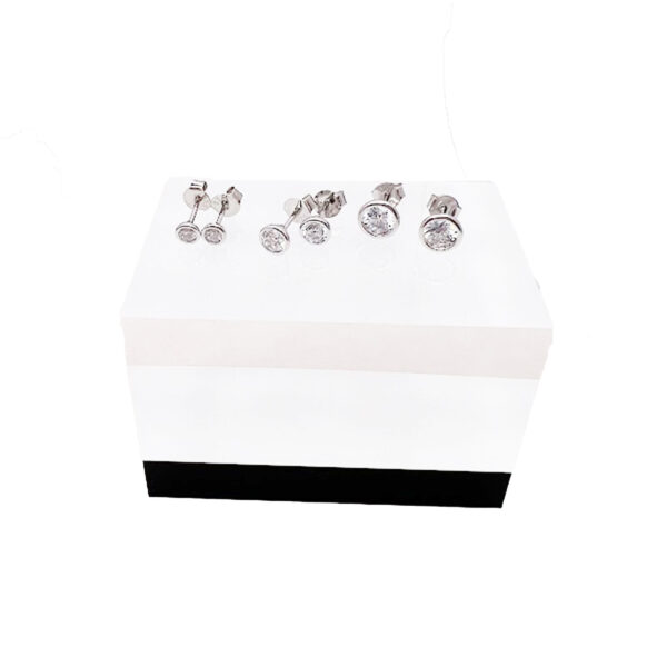 Bezel CZ Earrings