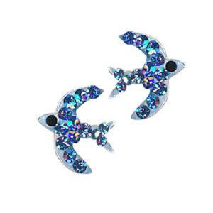 Crystal Bird Earrings
