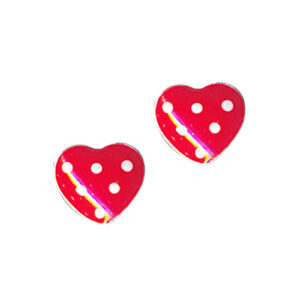 Red Polka dot Earrings