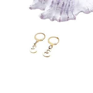 Initial Huggie Earrings