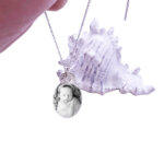 Sterling Silver Personalised Necklace Oval
