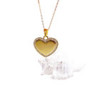 Personalised Necklace Heart with crystal surrounds