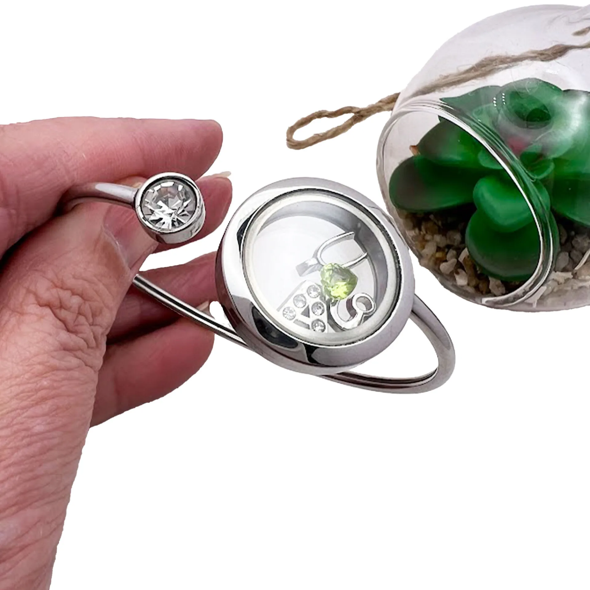 Floating Locket Bangle