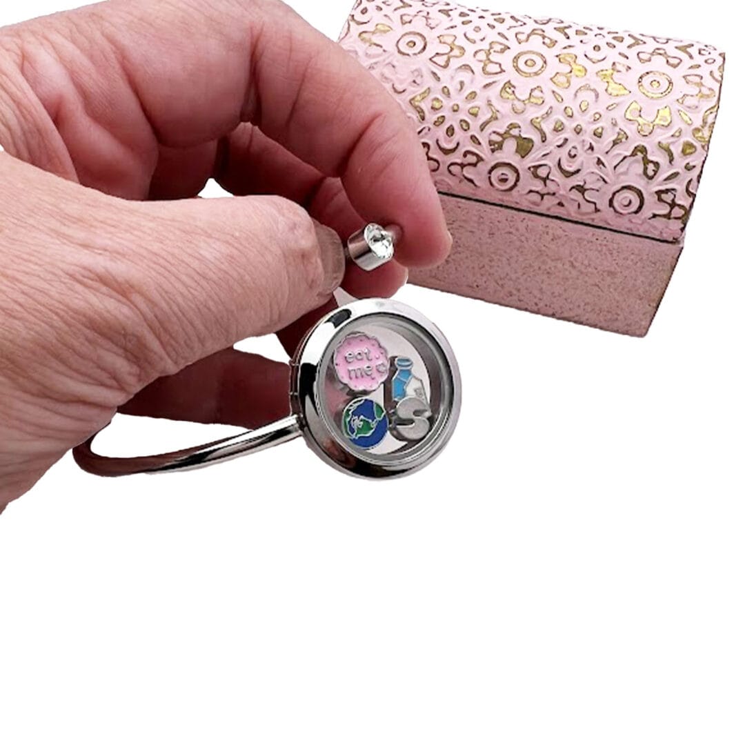 Floating Locket Bangle - Charm Bangle | Love Story