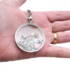 Floating Lockets for Charms in Various Tones 6 Floating Locket 45mm