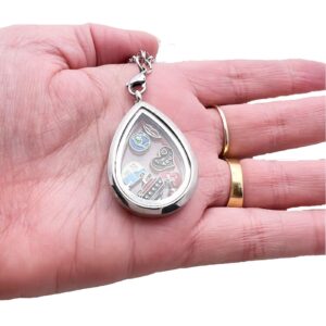 Floating Locket Teardrop