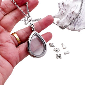 Floating Locket Teardrop