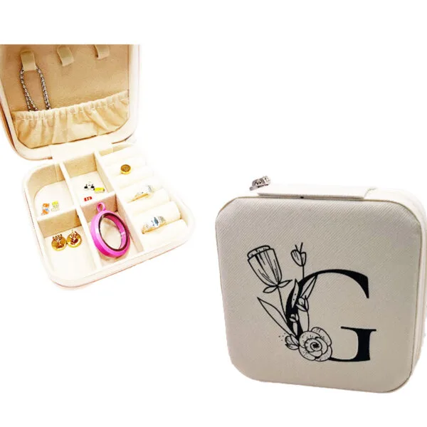 Flower Initial Jewellery Box