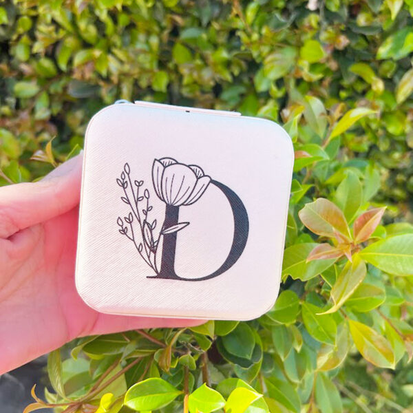Flower Initial Jewellery Box