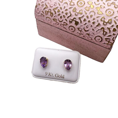 9ct Gold Teardrop Earrings