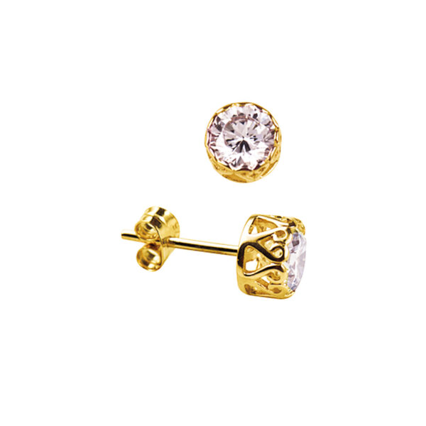 Filigree CZ Earrings