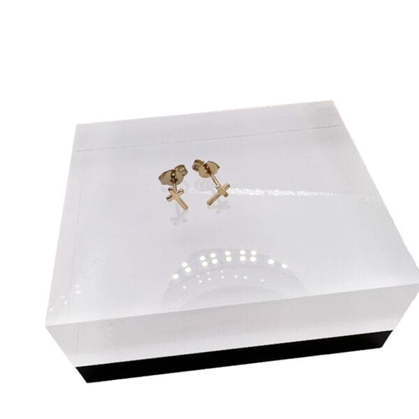 9ct Gold Cross Earrings