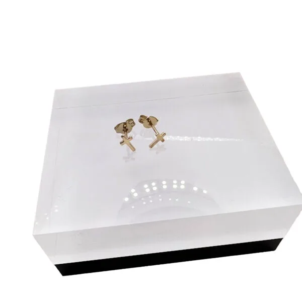 9ct Gold Cross Earrings