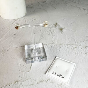 9ct Gold Heart Earrings