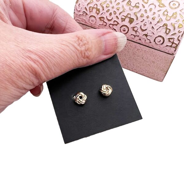9ct Gold Knot Earrings