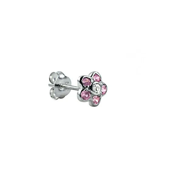 CZ Flower Earrings