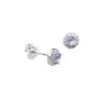 Crystal Surround CZ Earrings