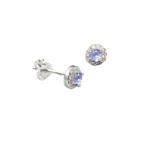 Crystal Surround CZ Earrings