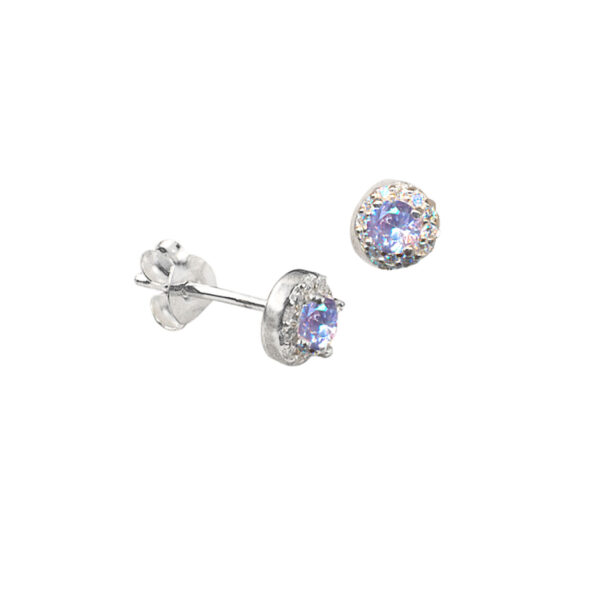 Crystal Surround CZ Earrings