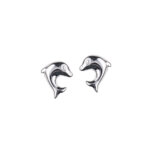Sterling Silver Dolphin Earrings