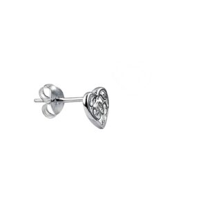 Filigree Heart Stud Earrings