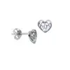 Filigree Heart Stud Earrings