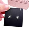 Sterling Silver Flower Earrings