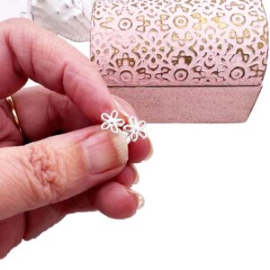 Sterling Silver Flower Stud Earrings 7 Sterling Silver Flower Earrings