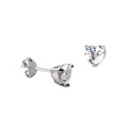 Heart CZ Earrings