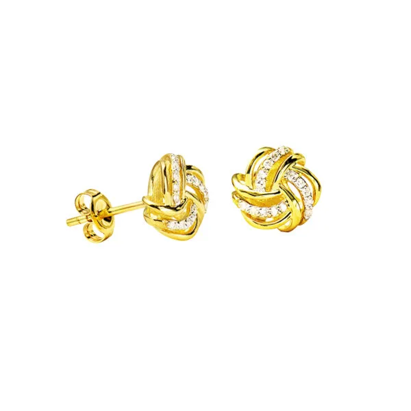 Diamond Knot Studs