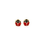 9ct Gold Ladybug Earrings