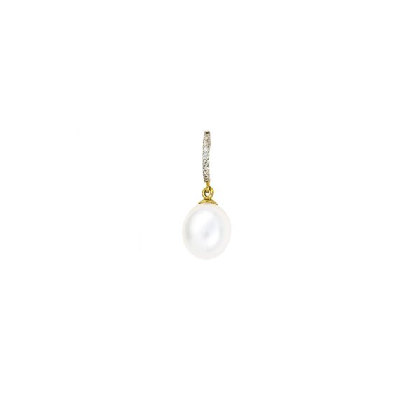Pearl and CZ Earrings