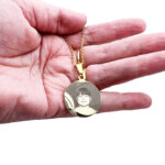 Personalised Necklace Round 25mm