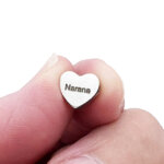 Personalised Love Heart Charms