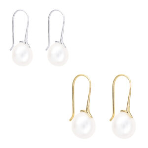 Oval Pearl Earrings