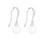 Pearl with CZ Earrings