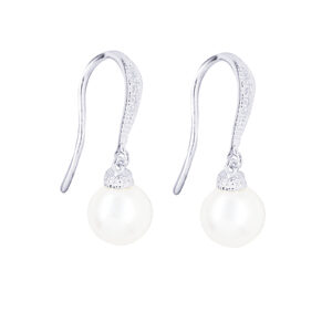 Pearl with CZ Earrings