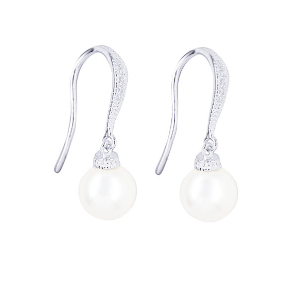Pearl with CZ Earrings