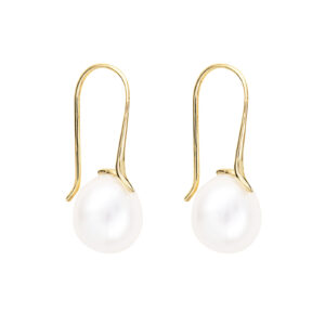Oval Pearl Earrings