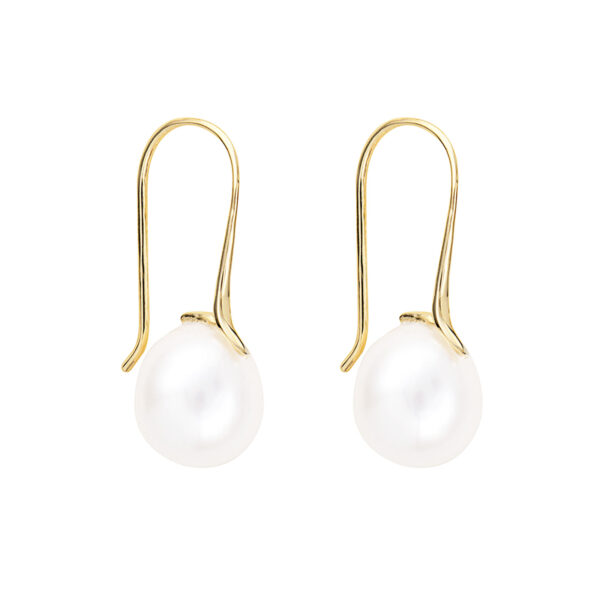 Oval Pearl Earrings