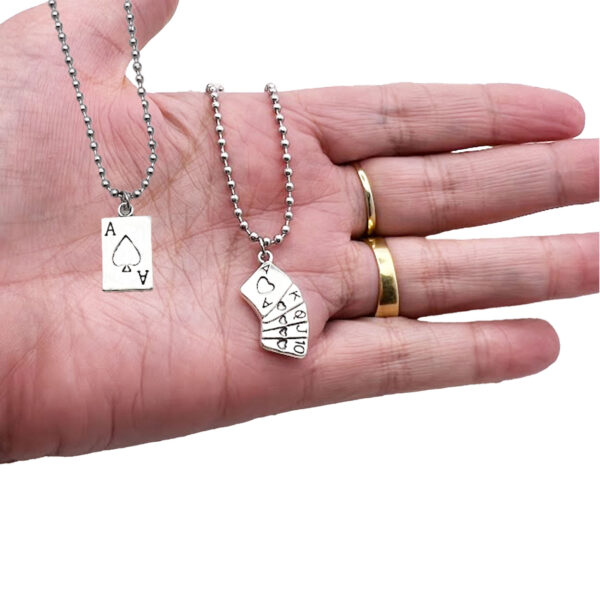 Poker Card Necklaces