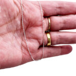 Sterling Silver Hammered Trace Chain