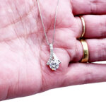 Sterling Silver Zirconia Necklace
