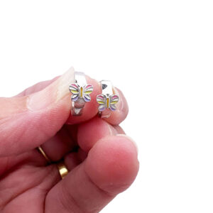 Butterfly Huggie Earrings